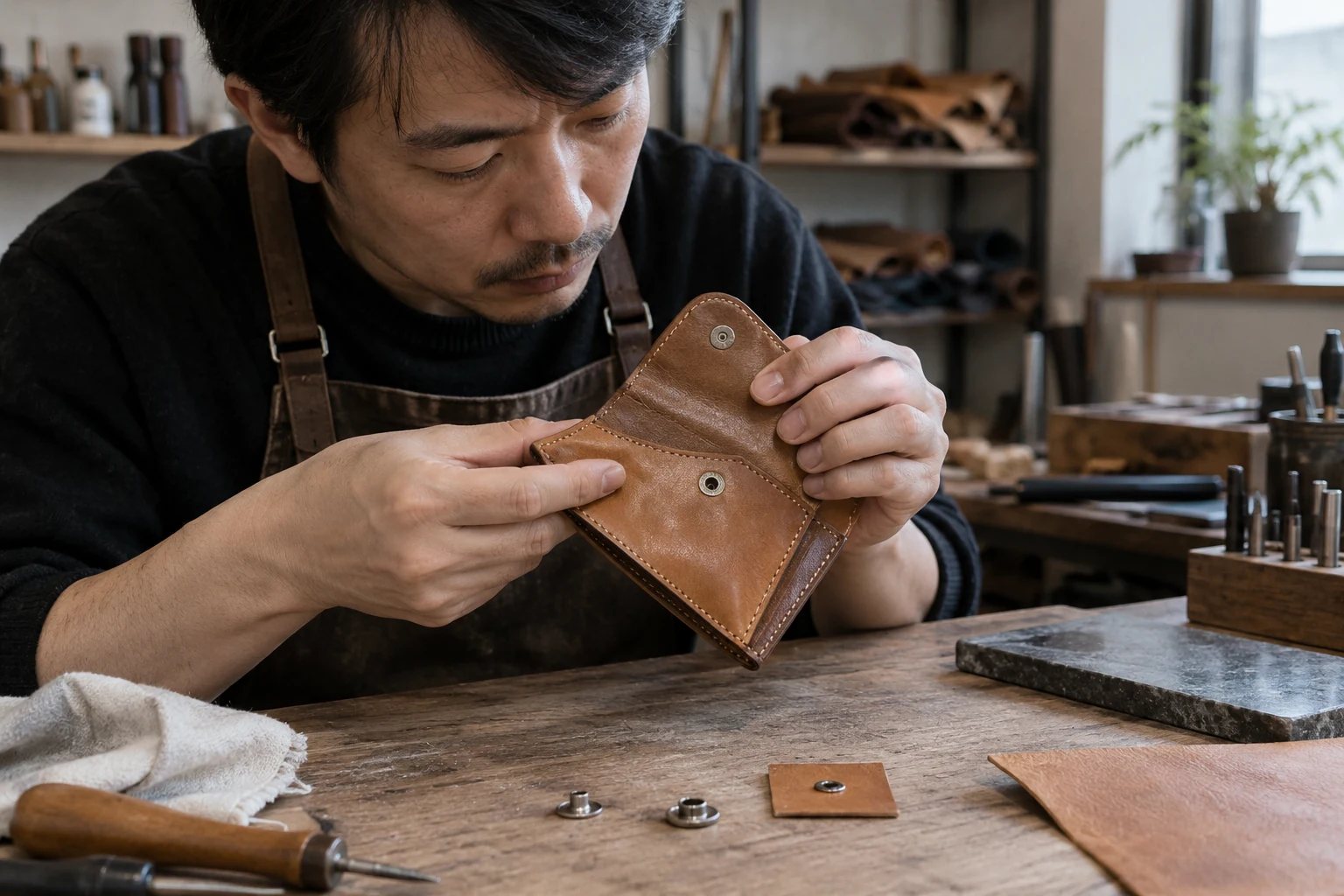 沿开扣动作检查扣件、承托皮与定位