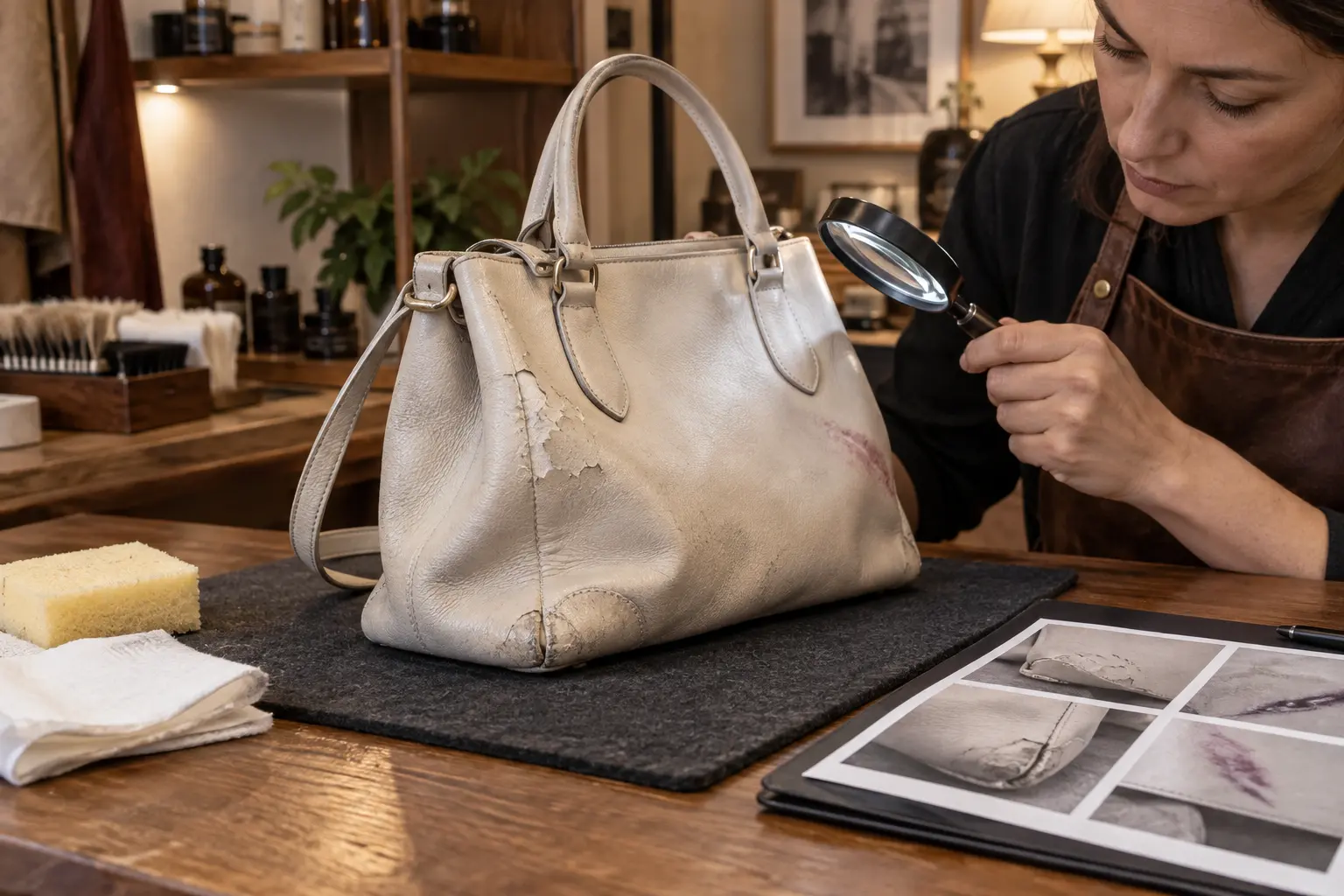 Can you clean your handbag at home? Six reasons to stop and seek advice