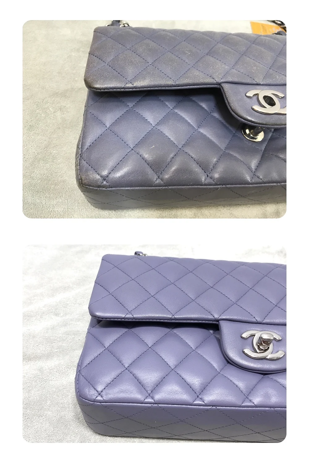 Original colour restoration before and after