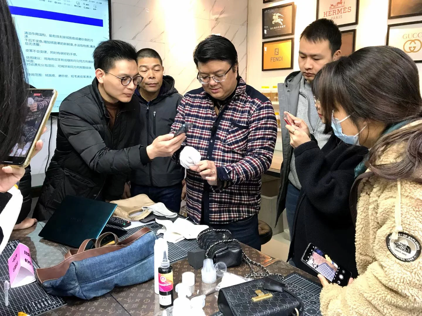 An instructor demonstrating a practical technique