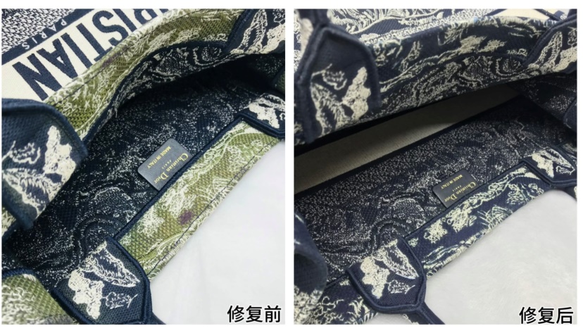 迪奥托特帆布包描绘补色工艺原稿配图